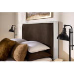 Lodge & Loft Wood Trim Upholstered Bed - Sedona Brown Fabric - 844-551Y-155Y-922 - Image 3