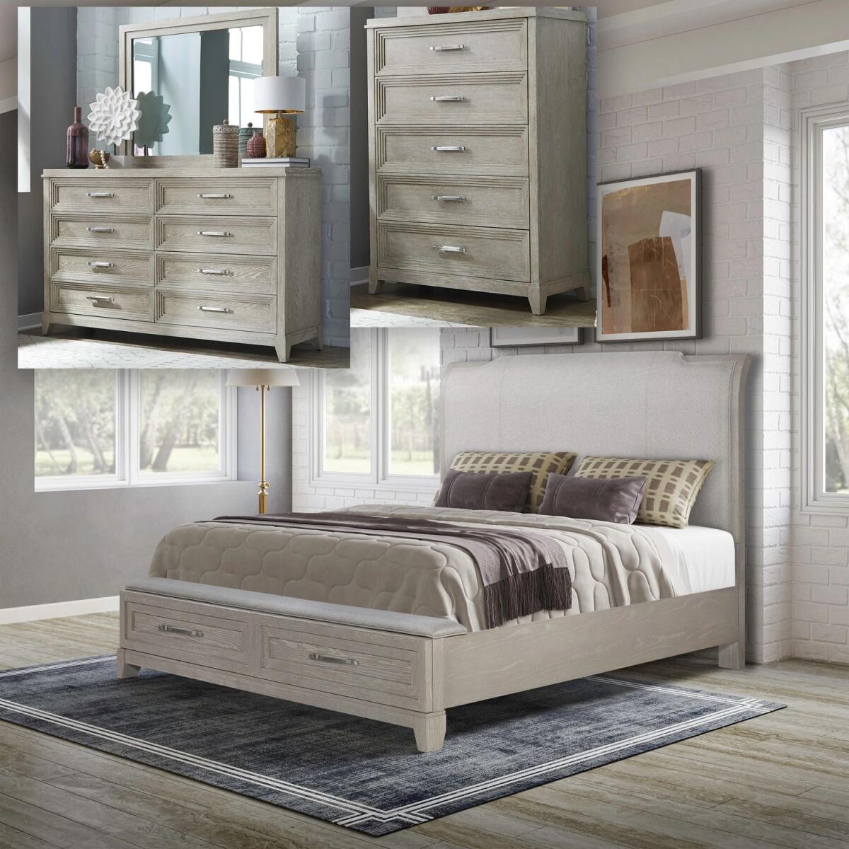 01b01480b35b5e4b68b4cb9d14e8293f Belmar Queen Storage Bed, Dresser & Mirror, Chest - Image 1