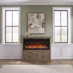 Fireplace TV Consoles 866 4 Drawer Chest w/ Fire FTS