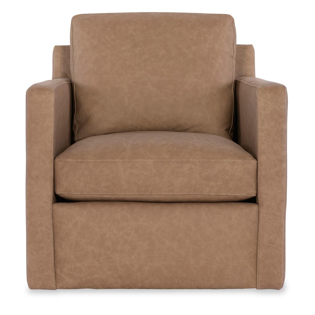 057e0a9dfe1933d2e6cfa0ecb2d6142c Letto Leather Swivel Chair - Image 1
