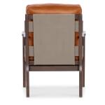 Odin Exposed Wood Leather Chair - Image 4