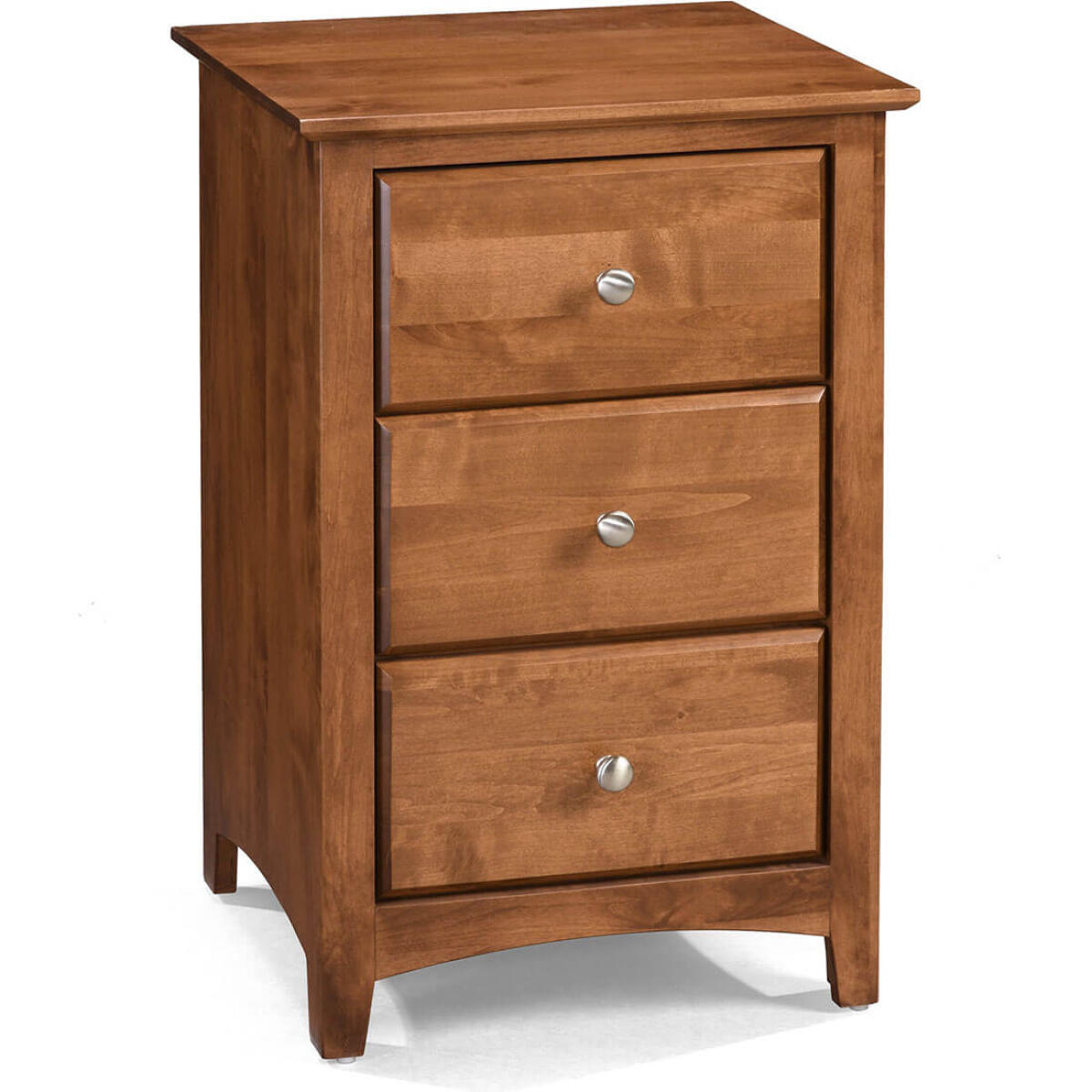0d87a67b337a71db54e3c65f7fe1fc9f Shaker 3 Drawer Nightstand - 61431 - Image 1
