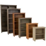 Shaker Bookcases Alder Bookcase 36 x 60 - 63660 - Image 3