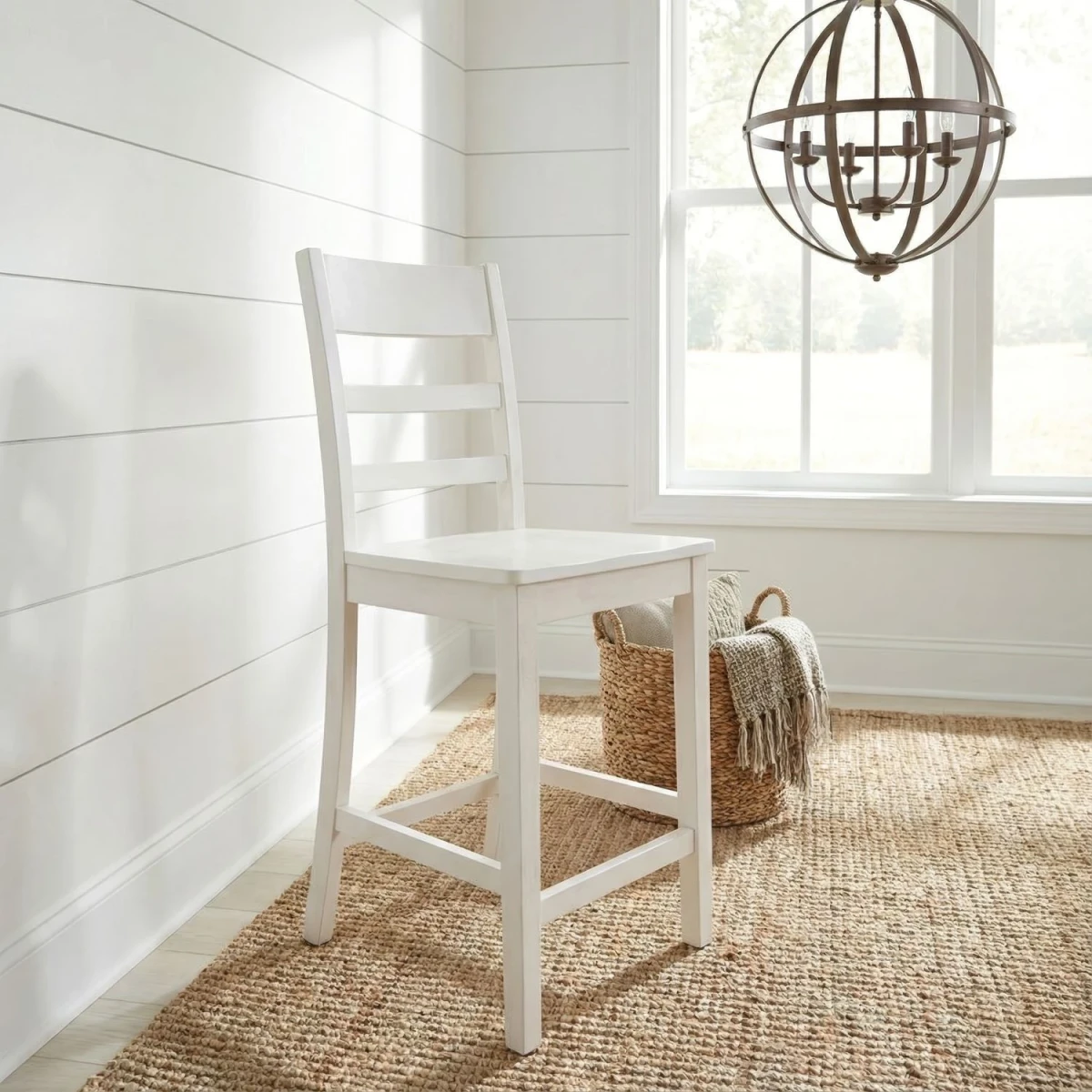 22c34748909b82691fbe9e21832b1fd1 Landale Ladderback Counter Height Chair (RTA) - Image 1