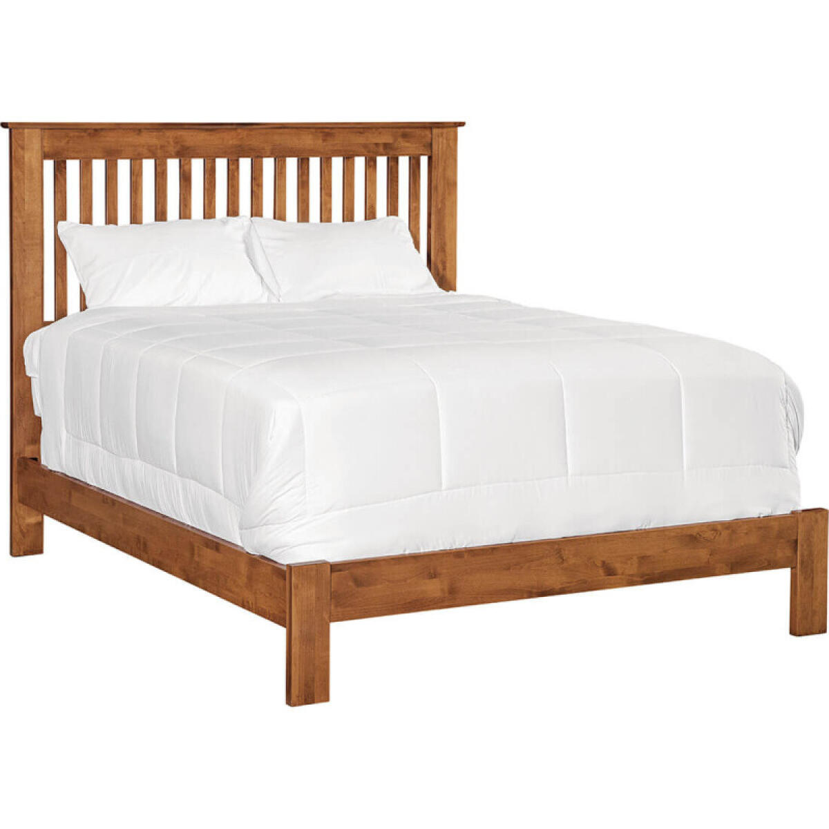 23a3fb2cf51977a1d1492ccab60033bd Shaker Slat Full Bed - Low Footboard - 61343 - Image 1