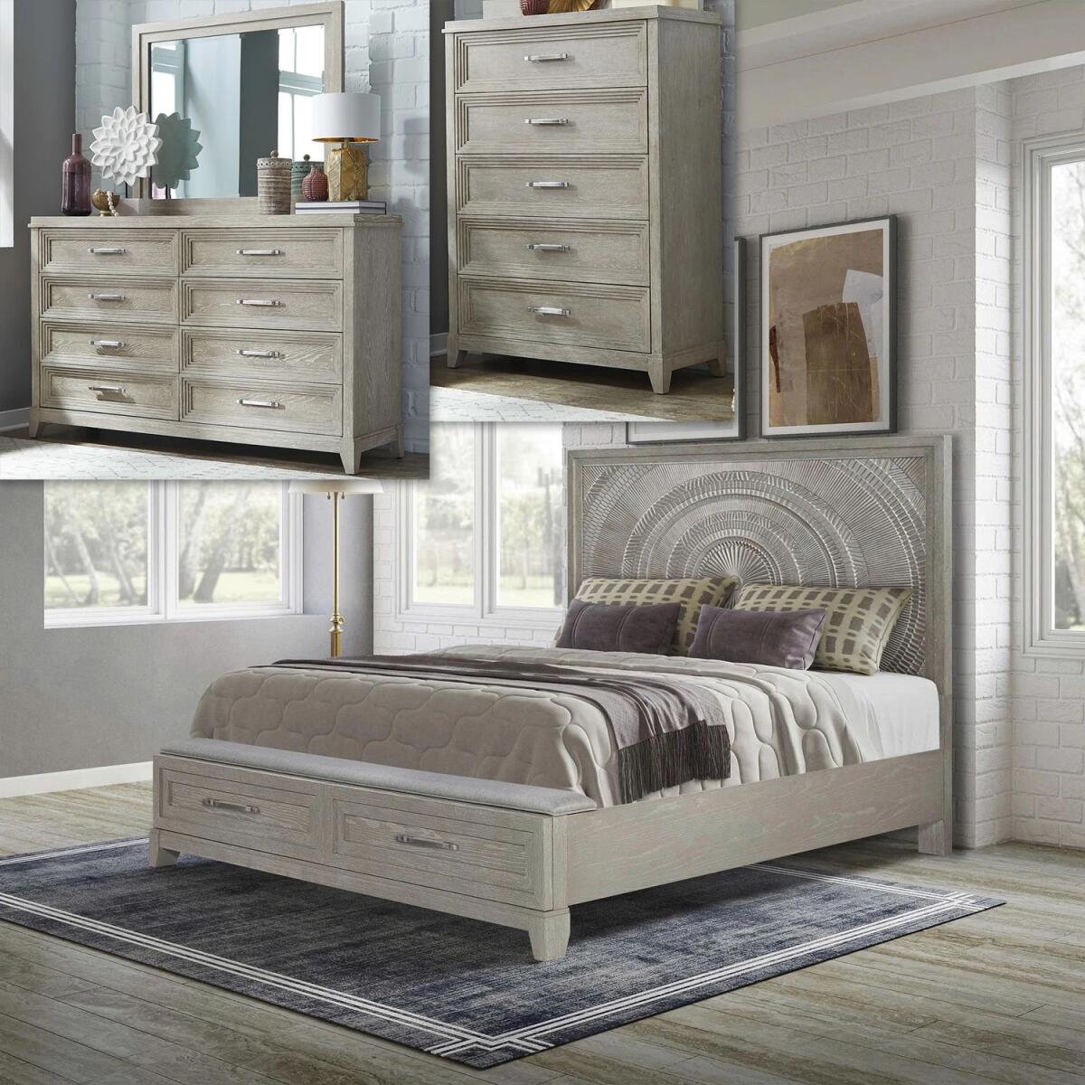 2f33c507ed6bfa7ca87dd6cb6e6c7a4c Belmar Opt Queen Storage Bed, Dresser & Mirror, Chest - Image 1
