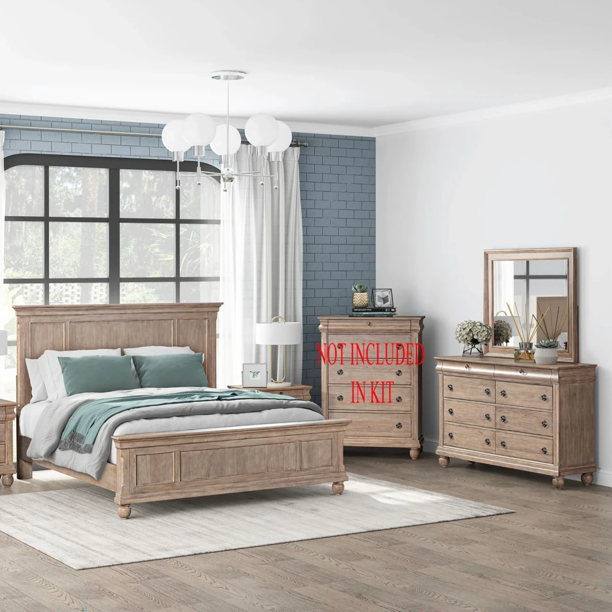 30278d010420fe1effe5c7c79a1eccd7 Rustic Traditions Queen Panel Bed, Dresser & Mirror - Image 1