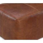 Arlo Small Rectangle Leather Ottoman - Image 9