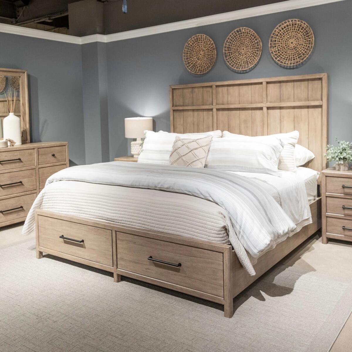 4ef3ae8e26b590abe7b2fed80722b435 Proximity Place Queen Storage Bed - Image 1