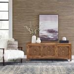 Marisol 65 Inch 3 Door Accent TV Stand - Brown