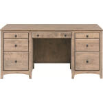 Modular Home Office Double Pedestal Desk - 6508 - Image 3