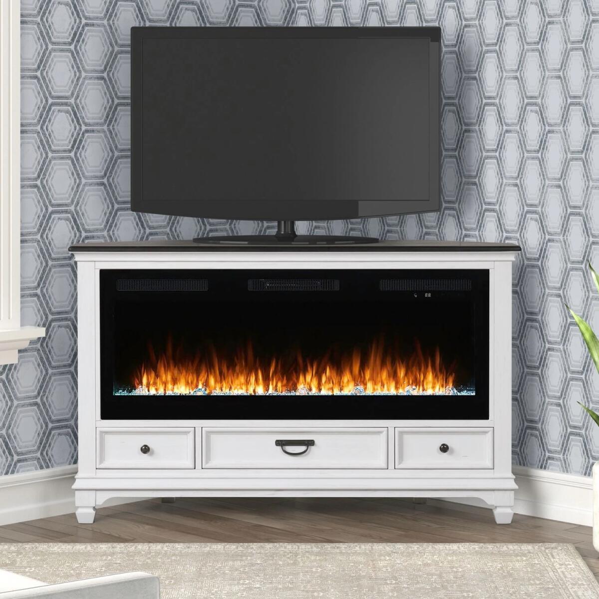 5a557f90f79544d5bfba72b5b8b7cb36 Fireplace TV Consoles 417 58 Inch Corner Console w/ Fire FTS - Image 1