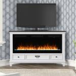 Fireplace TV Consoles 417 58 Inch Corner Console w/ Fire FTS