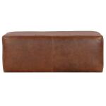 Arlo Small Rectangle Leather Ottoman - Image 4
