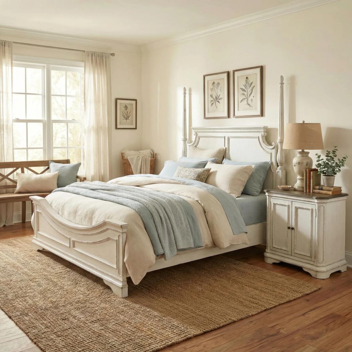 60adf1562c10166c351203281e78b69d Magnolia Manor Queen Poster Bed - Image 1