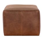 Arlo Small Rectangle Leather Ottoman - Image 6