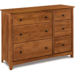 Shaker 6 Drawer Combo Dresser - 61561