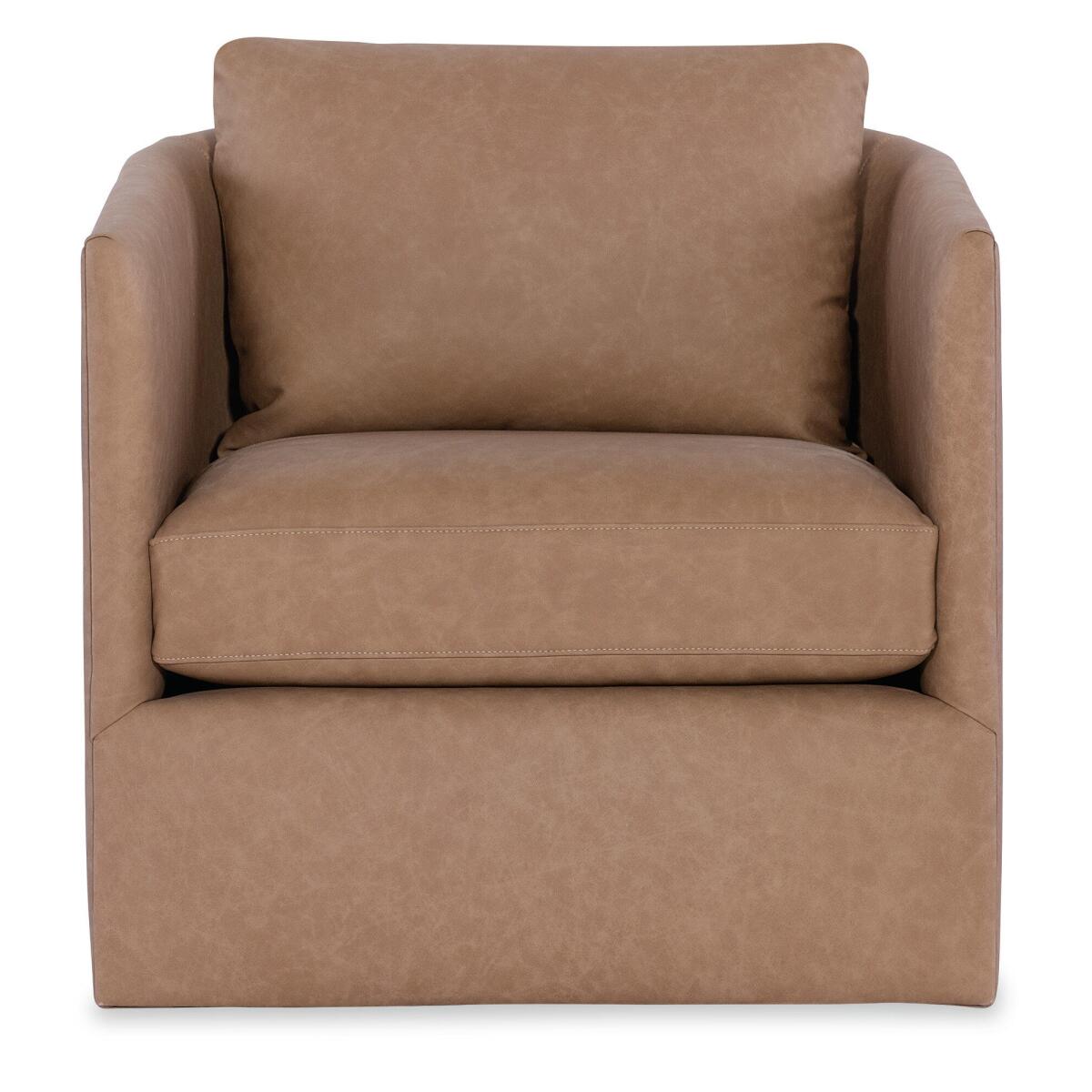 68c9295f611ba27725b8e8d636f88f59 Cassia Leather Swivel Chair - Image 1