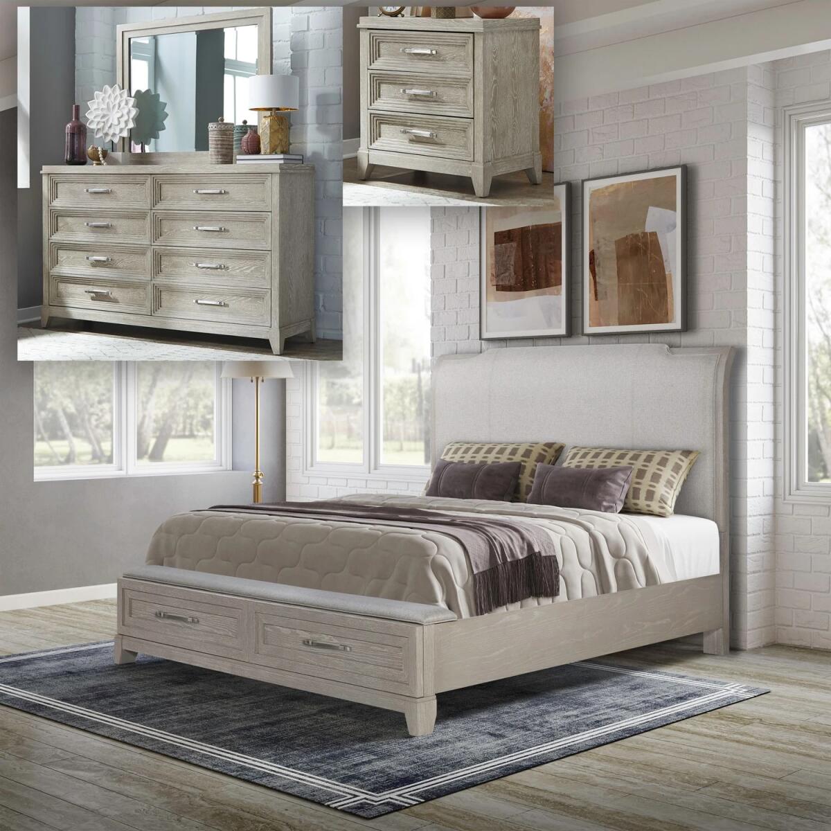68cbcc012b0f7730a2bb3d5b375c7e89 Belmar Queen Storage Bed, Dresser & Mirror, Night Stand - Image 1
