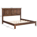 Heritage Raised Panel King Bed - Low Footboard - 61299 - Image 5