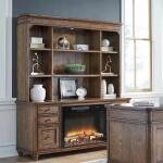 Fireplace TV Consoles 336 Fire Credenza w/ Hutch FTS