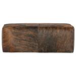 Arlo Small Rectangle Leather Ottoman - Image 10