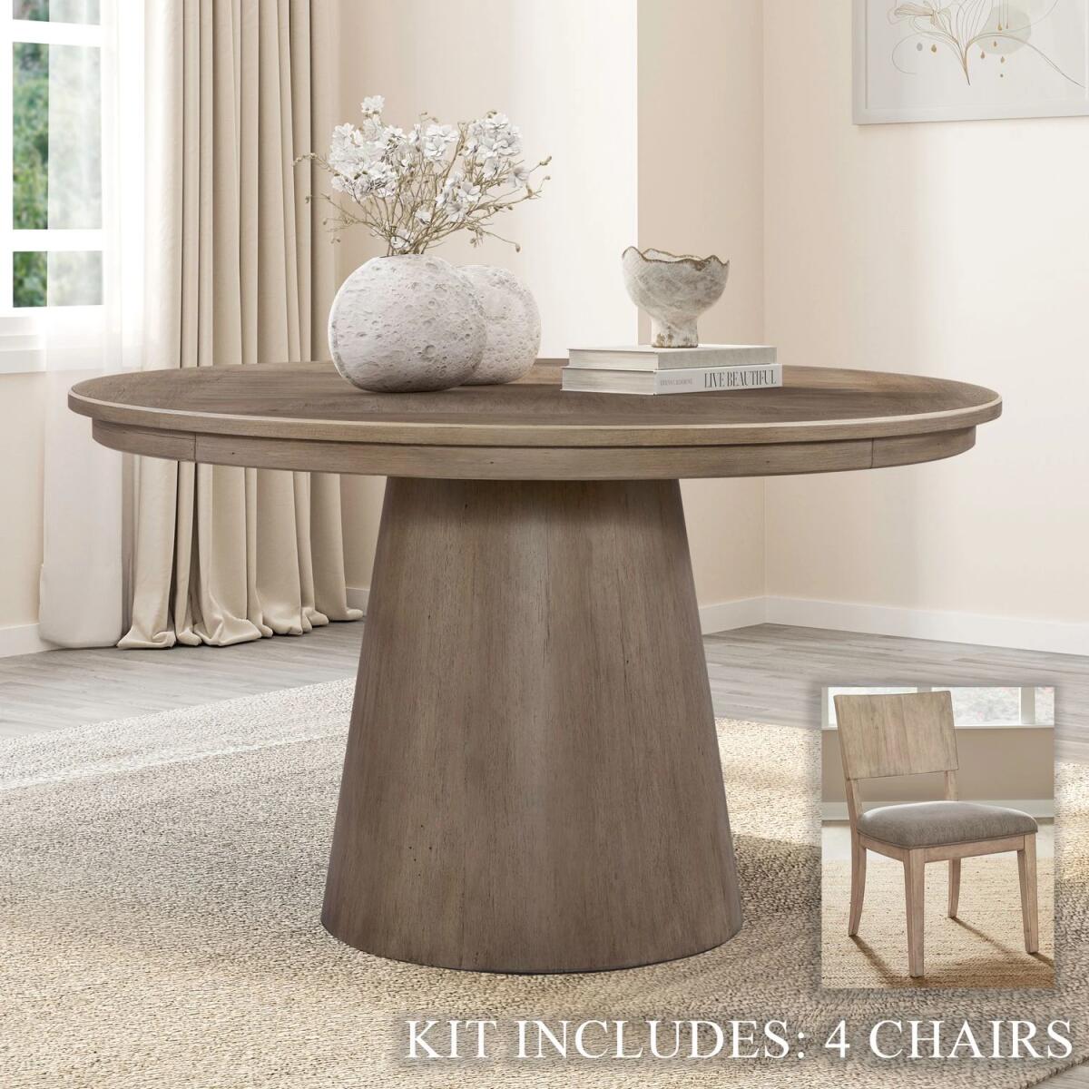 7191df1fc0d8108e259584379dded9b9 Proximity Place 5 Piece Round Table Set - Image 1