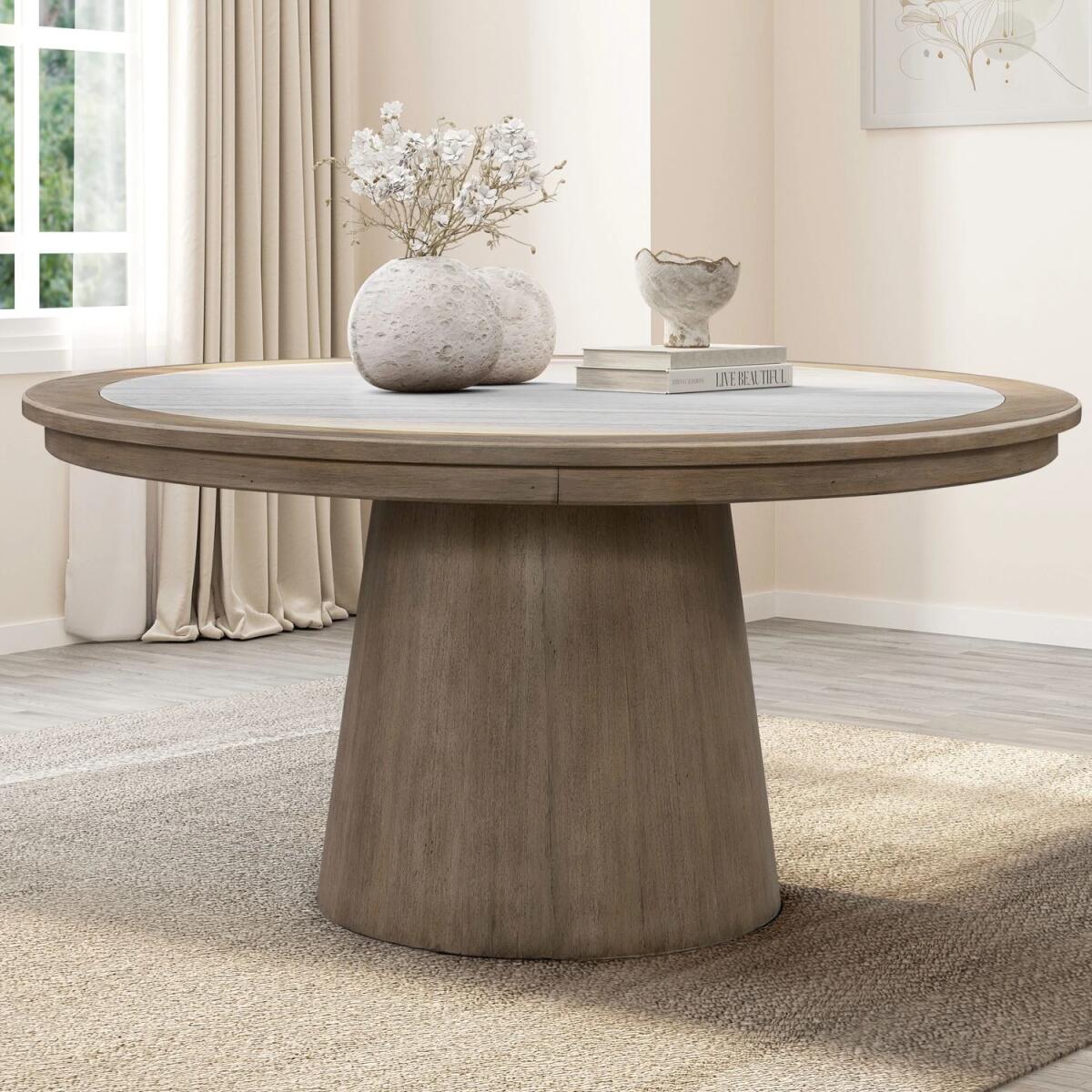 747acf9be245ab7e15991014dde44f9a Proximity Place Opt Round Ped Table Set - Image 1