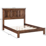 Heritage Raised Panel Queen Bed - Low Footboard - 61298 - Image 5