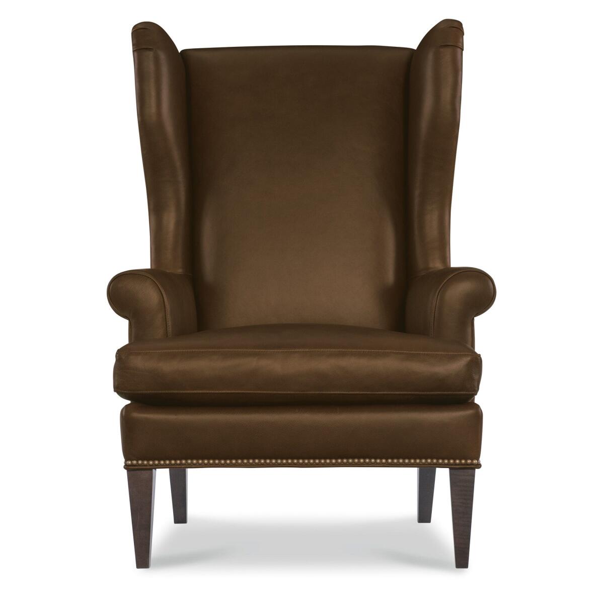 84200fd32230c931f085af7cfe37db56 Sean Leather Wing Chair - Image 1