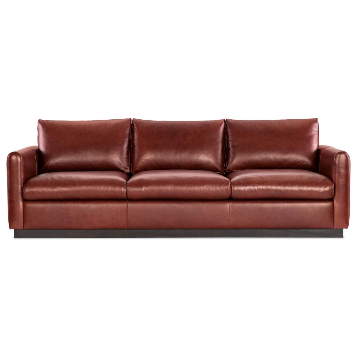 8720cf6910fd11c55db02d8409eb241f Briggs 8 ft. Leather Sofa - Image 1