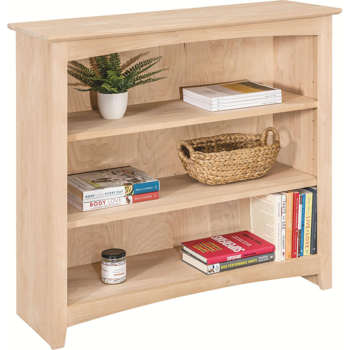 8a71fc89390836fbf5046df225279484 Shaker Bookcases Alder Bookcase 36 x 36 - 63636 - Image 1