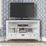 Fireplace TV Consoles 58 Inch Corner Fireplace TV Console