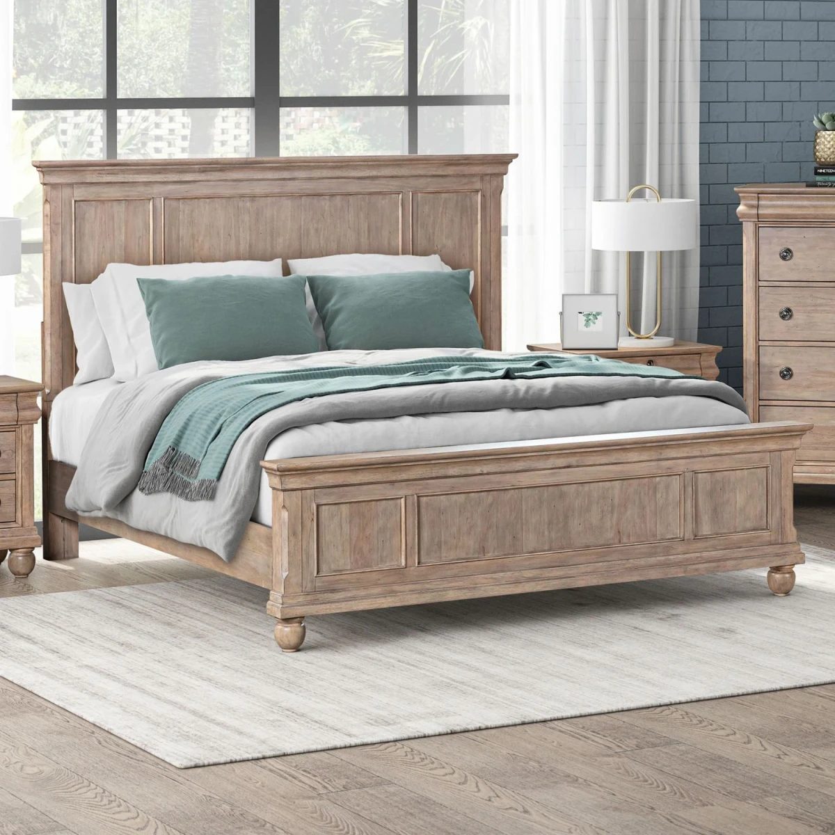 926a8fb92ab83aee58dc28f75f9726e3 Rustic Traditions Queen Panel Bed - Image 1
