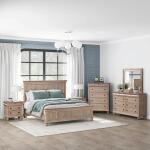 Rustic Traditions Queen Panel Bed, Dresser & Mirror, Chest, Night Stand