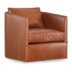 Cassia Leather Swivel Chair - Image 6