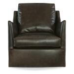 Cade Leather Swivel Chair - Image 5