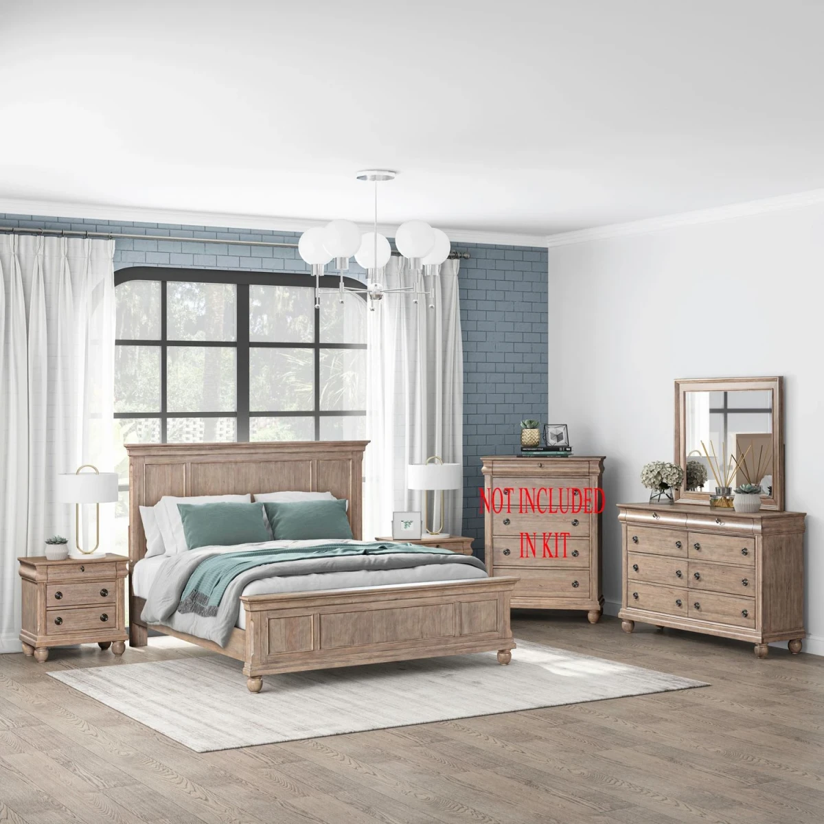 9fba029a705ec2435d644a2ef7922895 Rustic Traditions Queen Panel Bed, Dresser & Mirror, Night Stand - Image 1