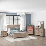 Rustic Traditions Queen Panel Bed, Dresser & Mirror, Night Stand