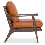 Odin Exposed Wood Leather Chair - Image 3