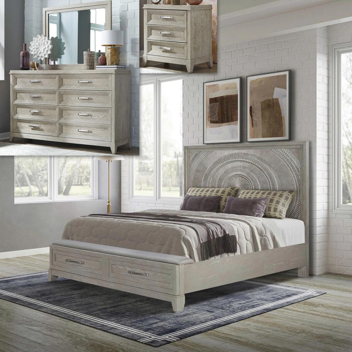 a48897b552a307bba3264cfadcd6b6c3 Belmar Opt Queen Storage Bed, Dresser & Mirror, Night Stand - Image 1