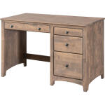 Shaker 4 Drawer Desk - Overhang Top - 6524