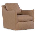 Cade Leather Swivel Chair - Image 2