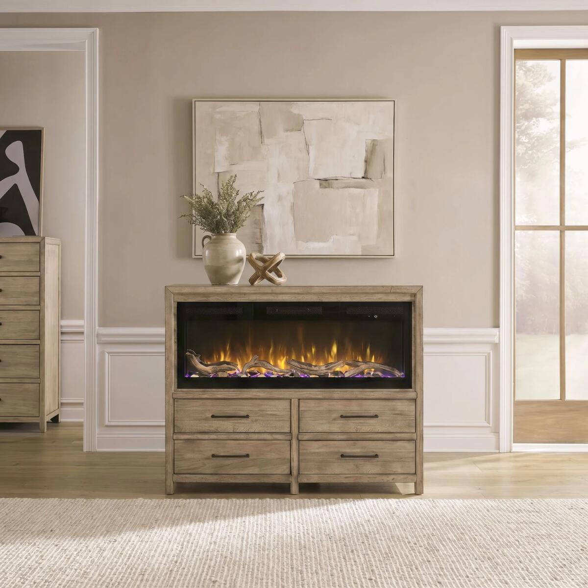 a7f2b551341a5ae7695cfa84dbb0aa59 Fireplace TV Consoles 780 54 Inch Chest w/ Fire FTS - Image 1