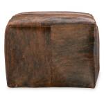 Arlo Small Rectangle Leather Ottoman - Image 3