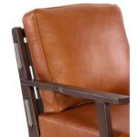 Odin Exposed Wood Leather Chair - Image 5