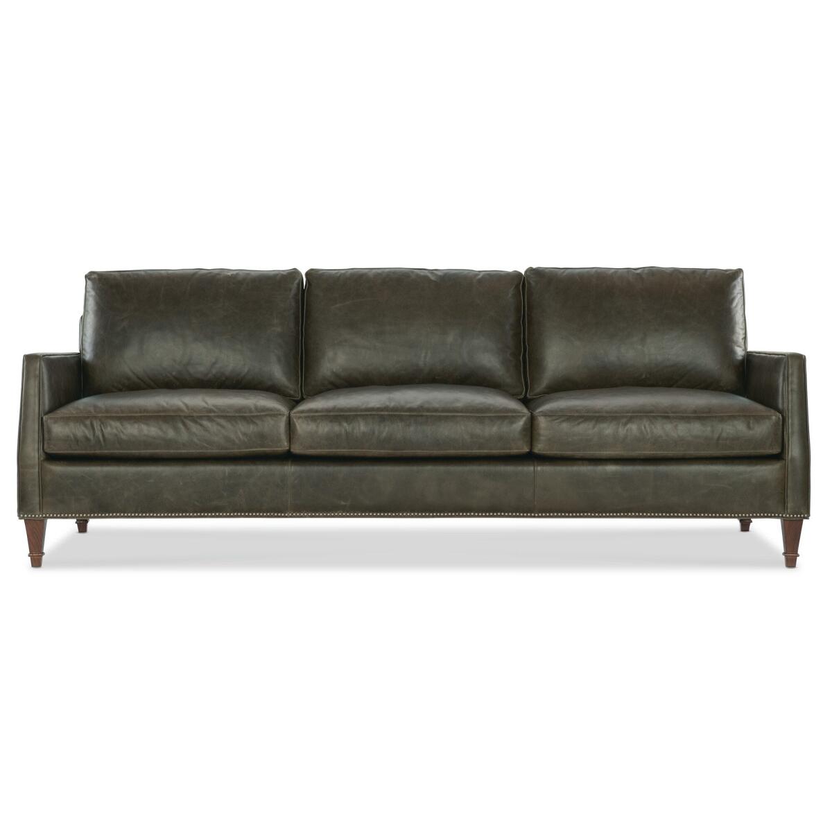 c530a93a84e5d6cbd7e2f979b8bcad4c Barbour 8 ft. Leather Sofa - Image 1