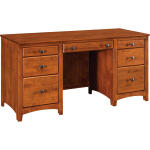 Modular Home Office Double Pedestal Desk - 6508