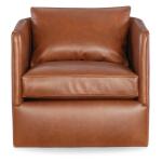 Cassia Leather Swivel Chair - Image 5