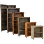 Shaker Bookcases Alder Bookcase 24 x 72 - 62472
